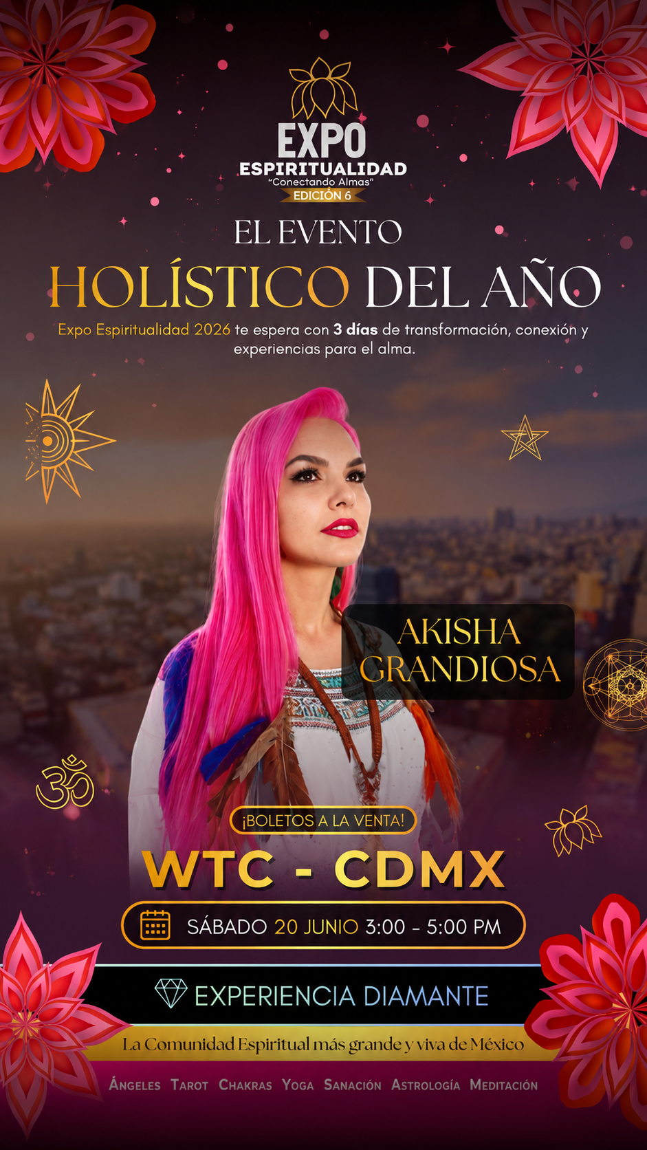 Expo Espiritualidad WTC 2026 Akisha Grandiosa 